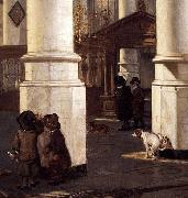 Emanuel de Witte Interior of the Oude Kerk, Delft painting